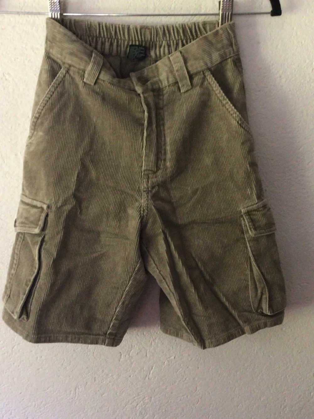 GAP Boys Olive Corduroy Cargo Shorts